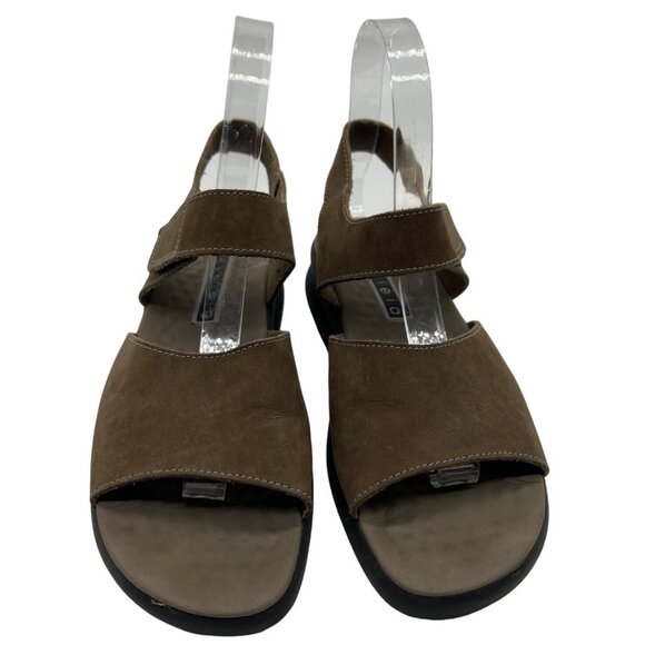 Azaleia Strappy Deep forest Green Sandles US 6 - Picture 2 of 7